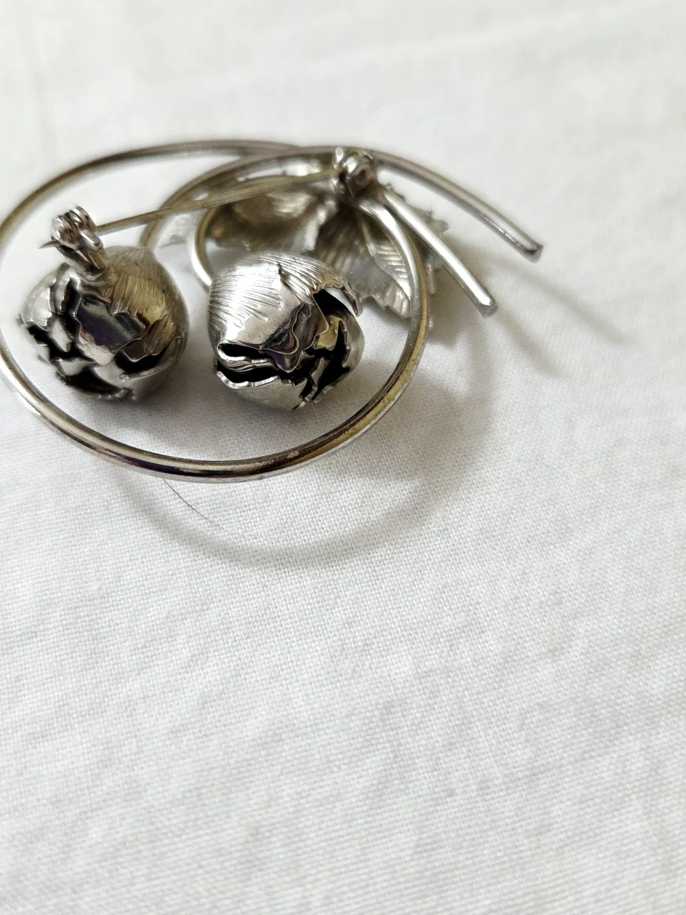 Vintage Bond-Boyd Sterling Silver Floral Leaf Brooch Pin | Mid Century Botanical